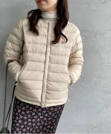 단톤 나일론 타프타 노카라 이너 다운 자켓