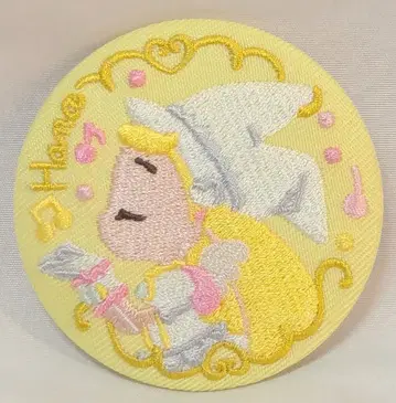 반다이 자수 캔뱃지 비스켓 오쟈마녀 도레미 하나 (견습 의류)