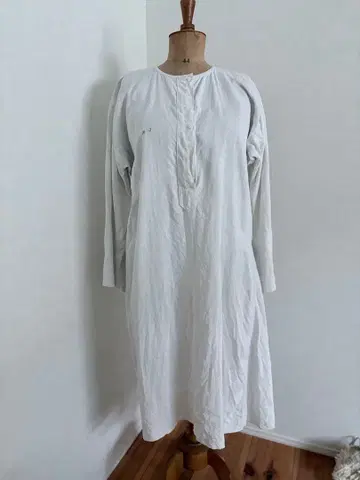 프랑스 앤티크 린넨 원피스