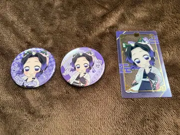 귀멸의 칼날 코쵸우 시노부 난자타운 캔뱃지 클리어 카드