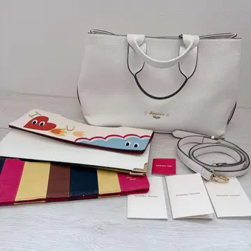 새상품 Samantha Vega 토트백 화이트