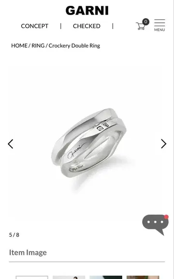 GARNI Crockery Double Ring 실버