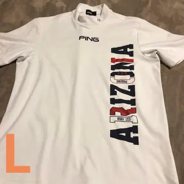 새상품급 PING 핑골프 남성용 반팔 하이넥 사이즈 L