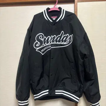 Sunday Skate Club 바시티 자켓 블랙