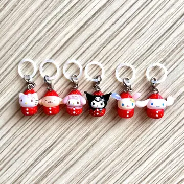 산리오 캐릭터즈 딸기 메지루시 액세서리 컴프