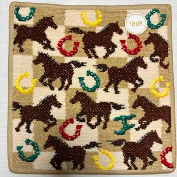 FEILER 미사용 새상품 프린트 호스 손수건