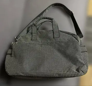 보스턴 백 2WAY 숄더백 체크 무늬 블랙 트래블 백