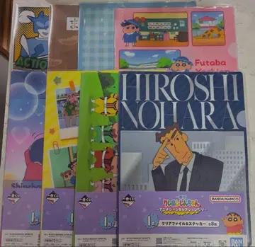 짱구는 못말려 제일복권 클리어 파일 스티커 컴플리트