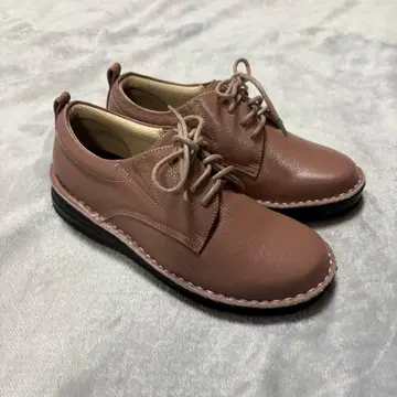 24시간 세일 미사용 돌체 소가죽 플레인토 레이스업 슈즈 22.5