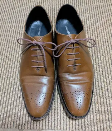 브라운 가죽 드레스 신발 7