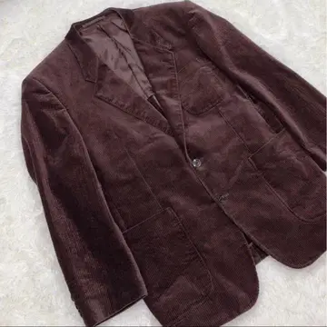 코듀로이 테일러드 자켓 브라운 DORMEUIL 구제 의류
