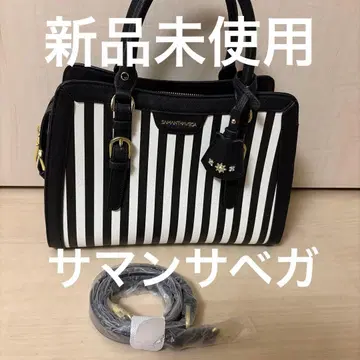 미사용 새상품 SAMANTHAVEGA 스트라이프 숄더백