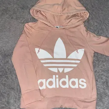 adidas 후드 부착 후드티 핑크