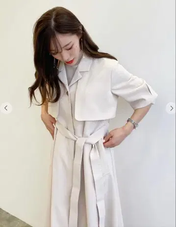 COCODEAL 베이지 숏 자켓 포함 롱 코트