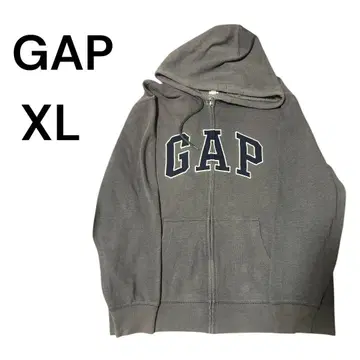 GAP 후드 맨투맨 그레이 XL 로고 후드티 갭