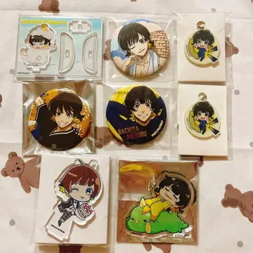 블루 록 [바치라 메구루] 캔뱃지 아크릴 스탠드 아크릴 키링 묶음 판매