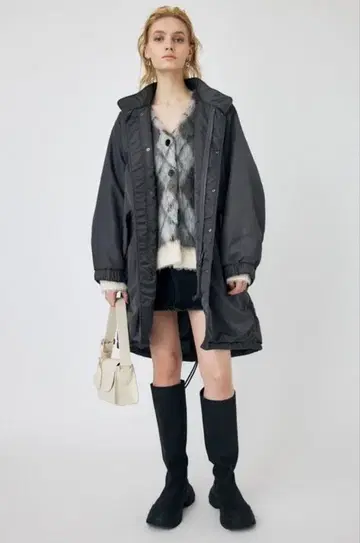 moussy 오버사이즈 M65 피쉬테일 후드티