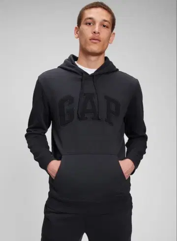 GAP 후드티 후드 부착 블랙