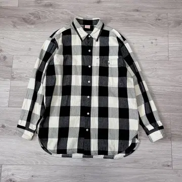 [ MAISON EUREKA ] 오버 사이즈 버팔로 체크 플란넬 셔츠