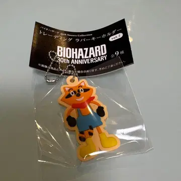 바이오하자드 30주년 러버 키링 라쿤 군