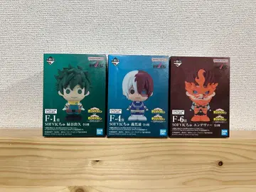 제일복권 히로아카 F상 SOFVIC 소프트 비닐 피규어 3종 세트