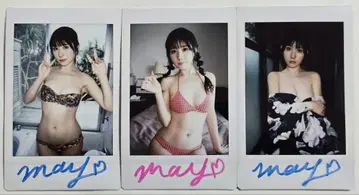 이츠카이치 메이 사인 포함 폴라로이드 3장 세트