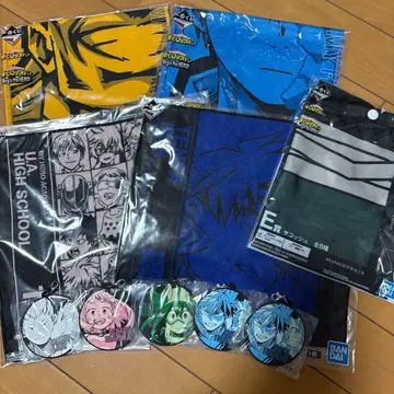 나의 히어로 아카데미아 제일복권 타월 사코슈 러버 키링 세트