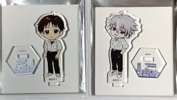 에반게리온 미니 아크릴 스탠드 이카리 신지 나기사 카오루 2개 세트