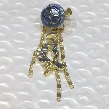 해파리 해월 이어커프 블루 x 골드