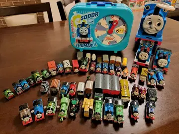 토마스 미니어처 기차 세트 시계 포함