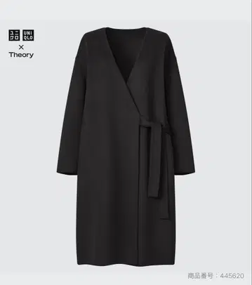 Theory 유니클로 콜라보 울 블렌드 코트 09 BLACK