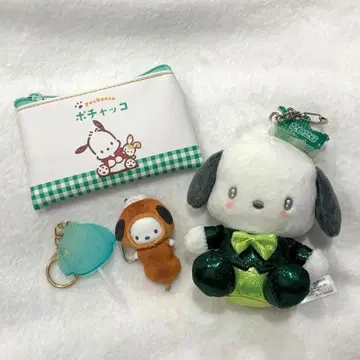 포차코 마스코트 키링 파우치 세트