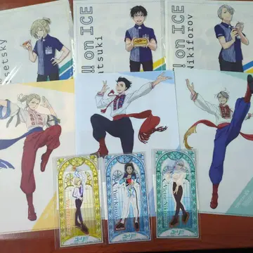 유리 온 아이스 클리어 파일 6장 클리어 스티커 3장 세트