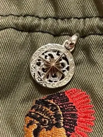 SAAD 실버925 태양신 펜던트 탑 탑만 파우치 포함