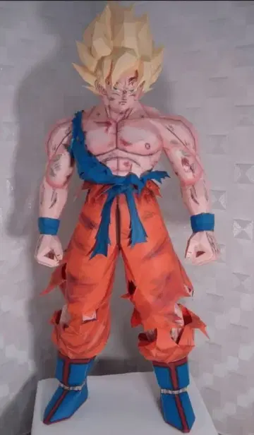 드래곤볼 Z 손오공 1.8m 페이퍼 크래프트 새상품