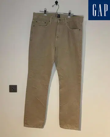 새상품 GAP 갭 슬림 컬러 데님 팬츠 치노 팬츠 베이지