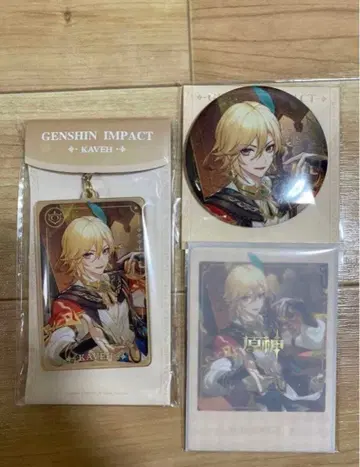 원신 카베 3세트 한국 콜라보 캔뱃지 아크릴 키링 폴라로이드 카드