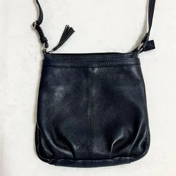 일본제 천연 가죽 소가죽 MONTOWA 블랙 가죽 숄더 백 가방