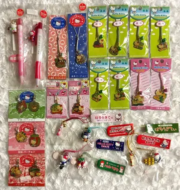 헬로키티 고토치 도호쿠 한정판 끈 장식 샤프 지퍼 마스코트 모음