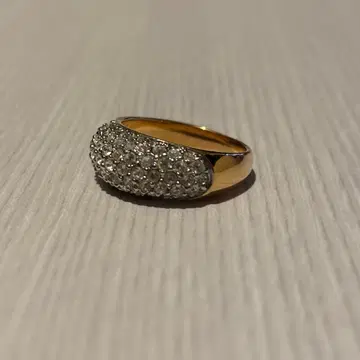 스와로브스키 골드 컬러 반지 링 L 사이즈 여성용 액세서리