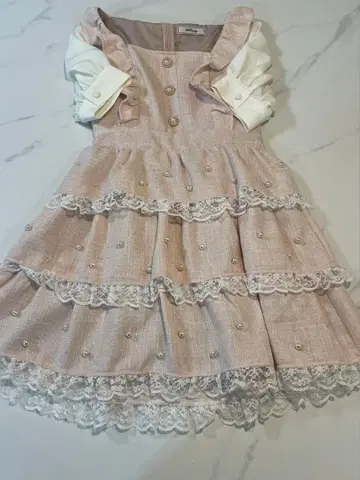 앙크루즈 원피스 핑크