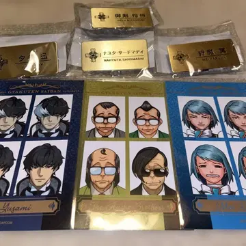 역전재판 캡슐 복권 메모리 오브 검사 일괄 판매 스티커 핀 배지