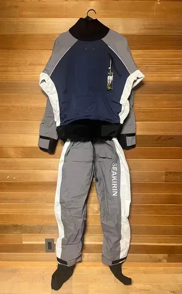 [ 미사용품 ] SEAKIRIN 낚시 카누용 가슴장화 드라이 수트