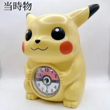 당시 물건 피카츄 포켓몬 말하는 알람 탁상시계 세이코 클락