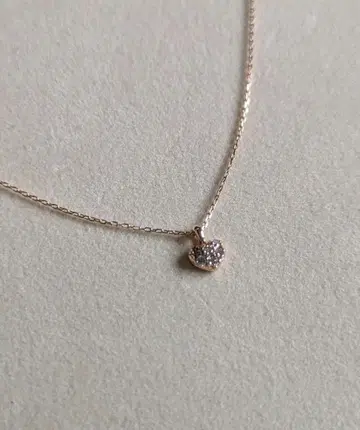 미쉘클랑 하트 펜던트 탑 목걸이 k10