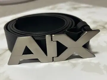 ARMANI EXCHANGE 블랙 벨트 AIX 로고 40