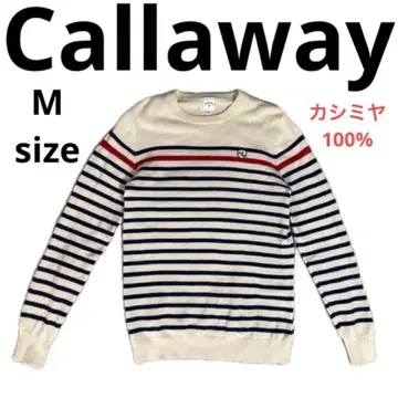 Callaway 캘러웨이 캐시미어 100 니트 스웨터 여성용 M
