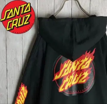 [ 파이어 패턴 ] 산타크루즈 빅 로고 후드티 소매 프레임