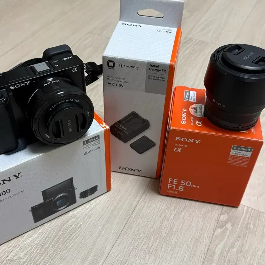 소니 a6100 (ILCE-6100) / 16-50mm 렌즈 / 풀박스