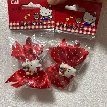 키티 레트로 헤어핀 세트 1992년